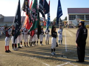 第38回ライオンズ旗争奪少年野球大会 開会式の様子